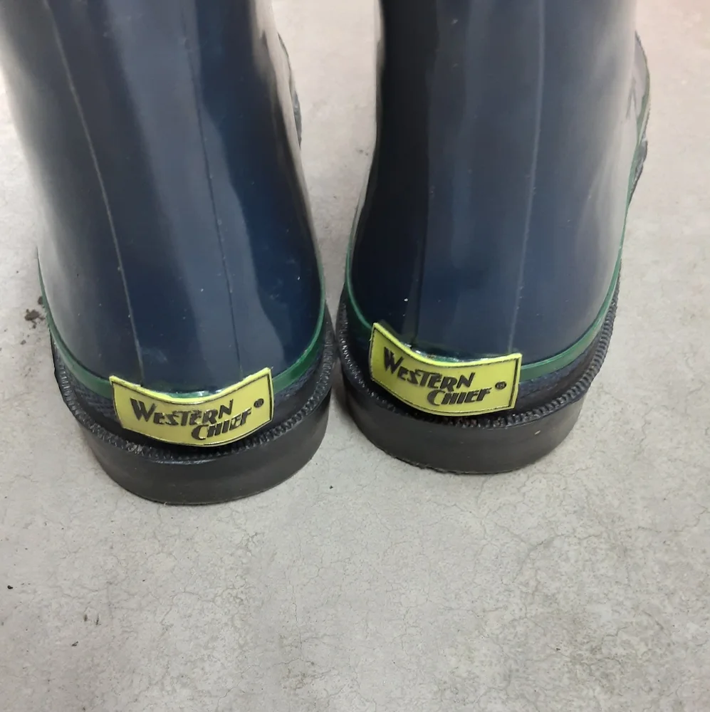 Western Chief Boys Blue Rainboots Size 13